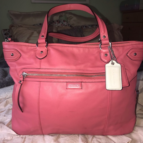 Coach Salmon Handbag - Picture 1 of 6